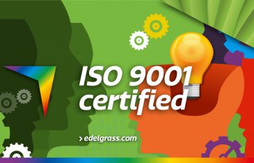 Edel Grass receives ISO 9001 certificate