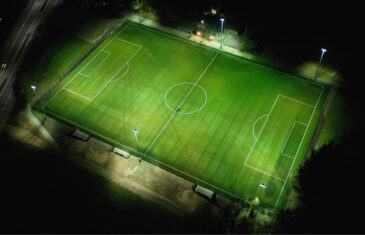 Full size football pitch in Vejle Kammeraterne