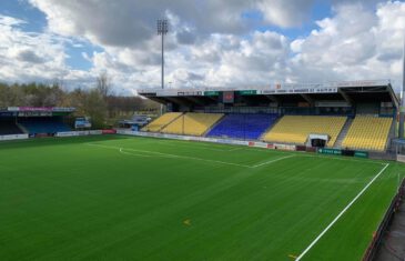 High class stadium pitch for Herfølge Stadium, Denmark